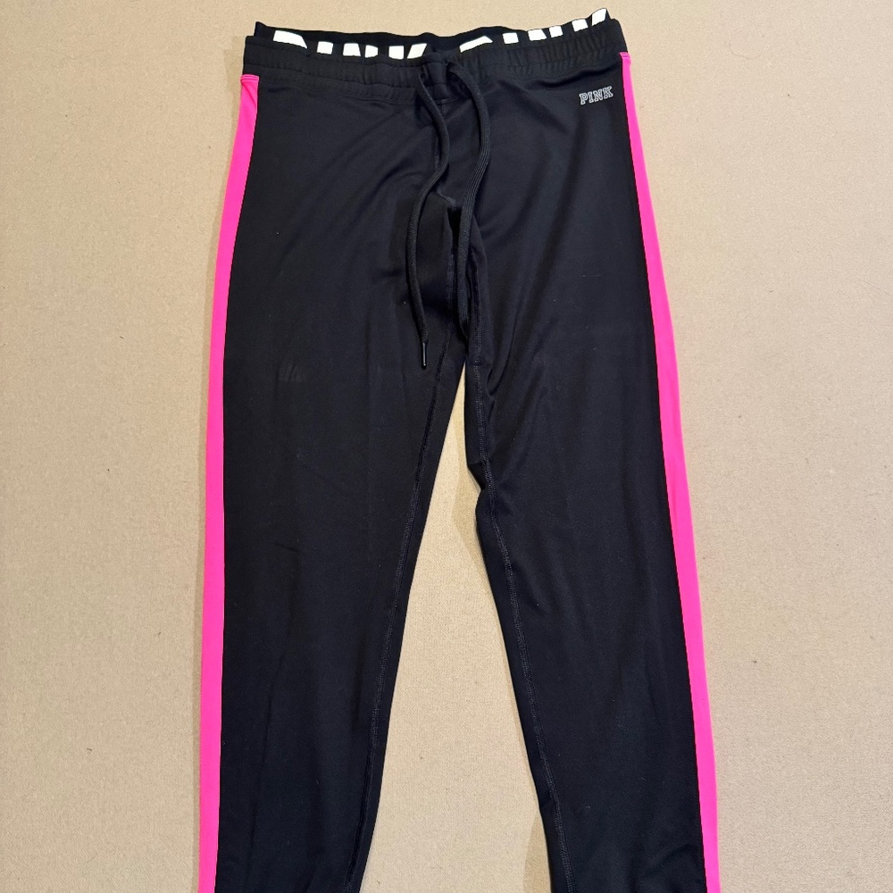 PINK Victorias Secret Joggers with Pink stripe Size S